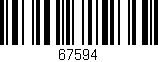 Código de barras (EAN, GTIN, SKU, ISBN): '67594'