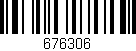 Código de barras (EAN, GTIN, SKU, ISBN): '676306'