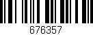 Código de barras (EAN, GTIN, SKU, ISBN): '676357'