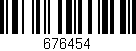 Código de barras (EAN, GTIN, SKU, ISBN): '676454'