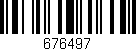 Código de barras (EAN, GTIN, SKU, ISBN): '676497'