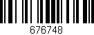 Código de barras (EAN, GTIN, SKU, ISBN): '676748'