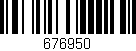 Código de barras (EAN, GTIN, SKU, ISBN): '676950'