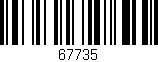 Código de barras (EAN, GTIN, SKU, ISBN): '67735'