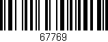 Código de barras (EAN, GTIN, SKU, ISBN): '67769'