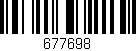 Código de barras (EAN, GTIN, SKU, ISBN): '677698'