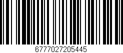 Código de barras (EAN, GTIN, SKU, ISBN): '6777027205445'