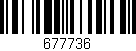 Código de barras (EAN, GTIN, SKU, ISBN): '677736'