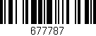 Código de barras (EAN, GTIN, SKU, ISBN): '677787'