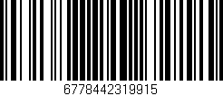 Código de barras (EAN, GTIN, SKU, ISBN): '6778442319915'