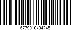 Código de barras (EAN, GTIN, SKU, ISBN): '6779018404745'