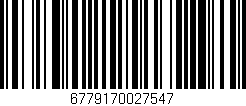 Código de barras (EAN, GTIN, SKU, ISBN): '6779170027547'