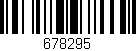 Código de barras (EAN, GTIN, SKU, ISBN): '678295'