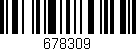 Código de barras (EAN, GTIN, SKU, ISBN): '678309'
