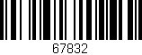 Código de barras (EAN, GTIN, SKU, ISBN): '67832'