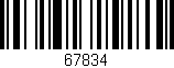 Código de barras (EAN, GTIN, SKU, ISBN): '67834'