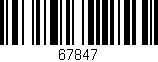 Código de barras (EAN, GTIN, SKU, ISBN): '67847'