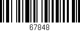 Código de barras (EAN, GTIN, SKU, ISBN): '67848'