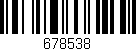 Código de barras (EAN, GTIN, SKU, ISBN): '678538'