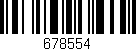 Código de barras (EAN, GTIN, SKU, ISBN): '678554'