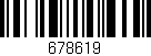 Código de barras (EAN, GTIN, SKU, ISBN): '678619'