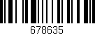 Código de barras (EAN, GTIN, SKU, ISBN): '678635'