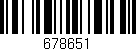 Código de barras (EAN, GTIN, SKU, ISBN): '678651'