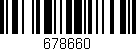 Código de barras (EAN, GTIN, SKU, ISBN): '678660'