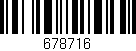 Código de barras (EAN, GTIN, SKU, ISBN): '678716'