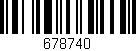 Código de barras (EAN, GTIN, SKU, ISBN): '678740'
