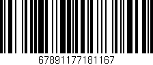 Código de barras (EAN, GTIN, SKU, ISBN): '67891177181167'