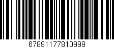 Código de barras (EAN, GTIN, SKU, ISBN): '67891177810999'