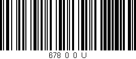 Código de barras (EAN, GTIN, SKU, ISBN): '678_0_0_U'