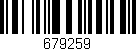 Código de barras (EAN, GTIN, SKU, ISBN): '679259'