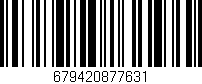 Código de barras (EAN, GTIN, SKU, ISBN): '679420877631'