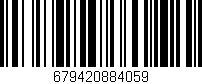 Código de barras (EAN, GTIN, SKU, ISBN): '679420884059'
