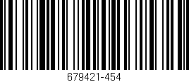 Código de barras (EAN, GTIN, SKU, ISBN): '679421-454'