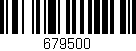 Código de barras (EAN, GTIN, SKU, ISBN): '679500'