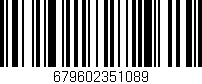 Código de barras (EAN, GTIN, SKU, ISBN): '679602351089'