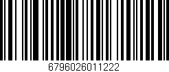 Código de barras (EAN, GTIN, SKU, ISBN): '6796026011222'