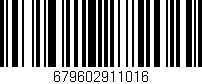 Código de barras (EAN, GTIN, SKU, ISBN): '679602911016'