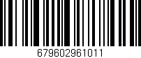 Código de barras (EAN, GTIN, SKU, ISBN): '679602961011'