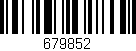 Código de barras (EAN, GTIN, SKU, ISBN): '679852'