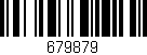 Código de barras (EAN, GTIN, SKU, ISBN): '679879'