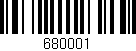 Código de barras (EAN, GTIN, SKU, ISBN): '680001'