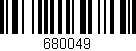 Código de barras (EAN, GTIN, SKU, ISBN): '680049'