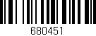 Código de barras (EAN, GTIN, SKU, ISBN): '680451'