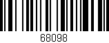 Código de barras (EAN, GTIN, SKU, ISBN): '68098'