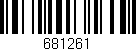 Código de barras (EAN, GTIN, SKU, ISBN): '681261'