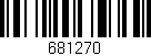 Código de barras (EAN, GTIN, SKU, ISBN): '681270'